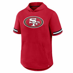 San Francisco 49ers Optimal Play Short Sleeve Hooded T-Shirt | NFL Sale