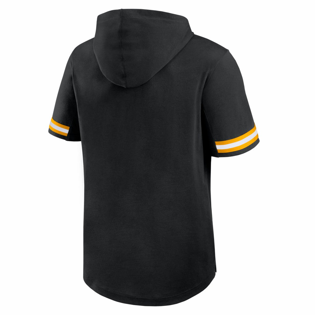 Pittsburgh Steelers Optimal Play Short Sleeve Hooded T-Shirt | NFL Discount