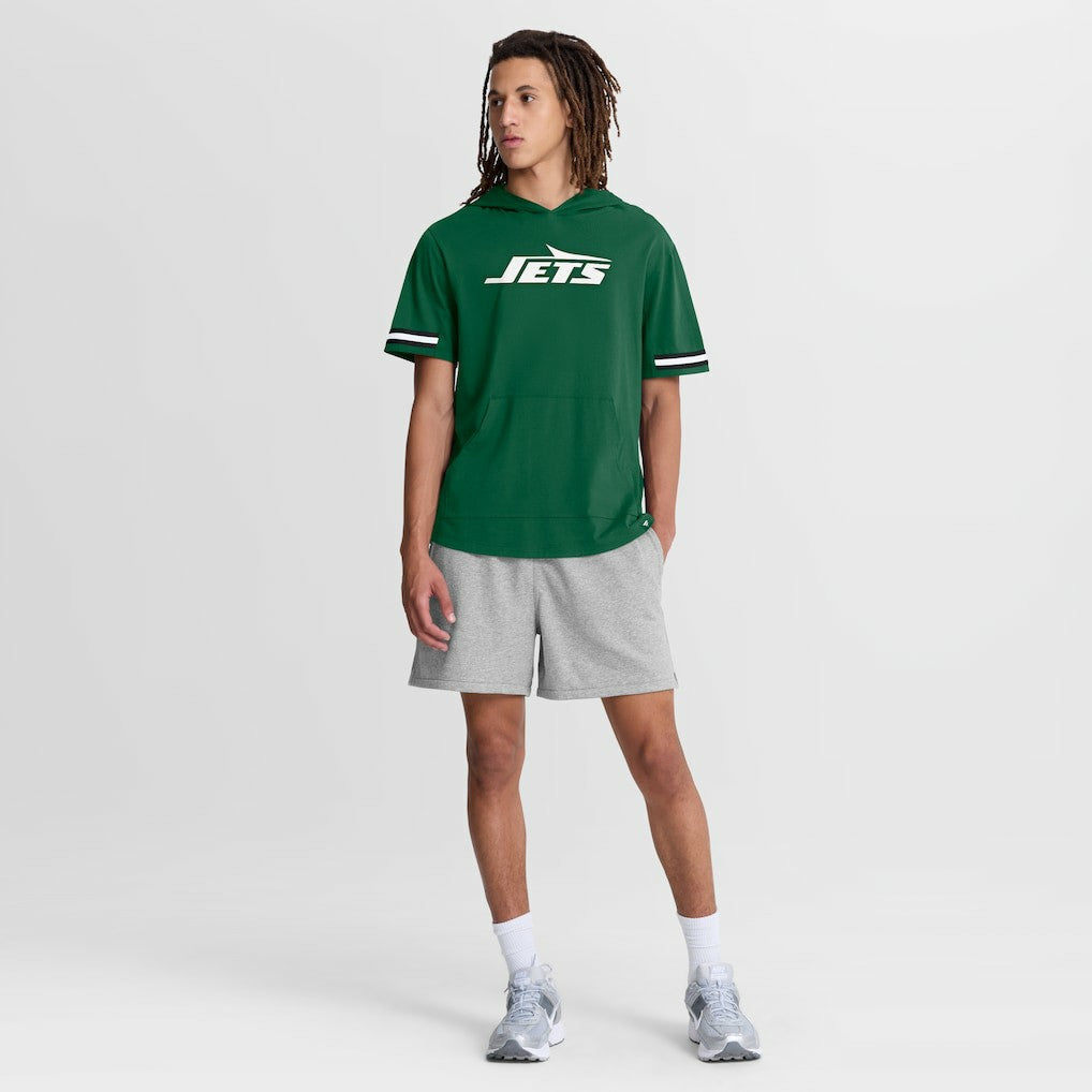 New York Jets Optimal Play Short Sleeve Hooded T-Shirt | NFL Discount