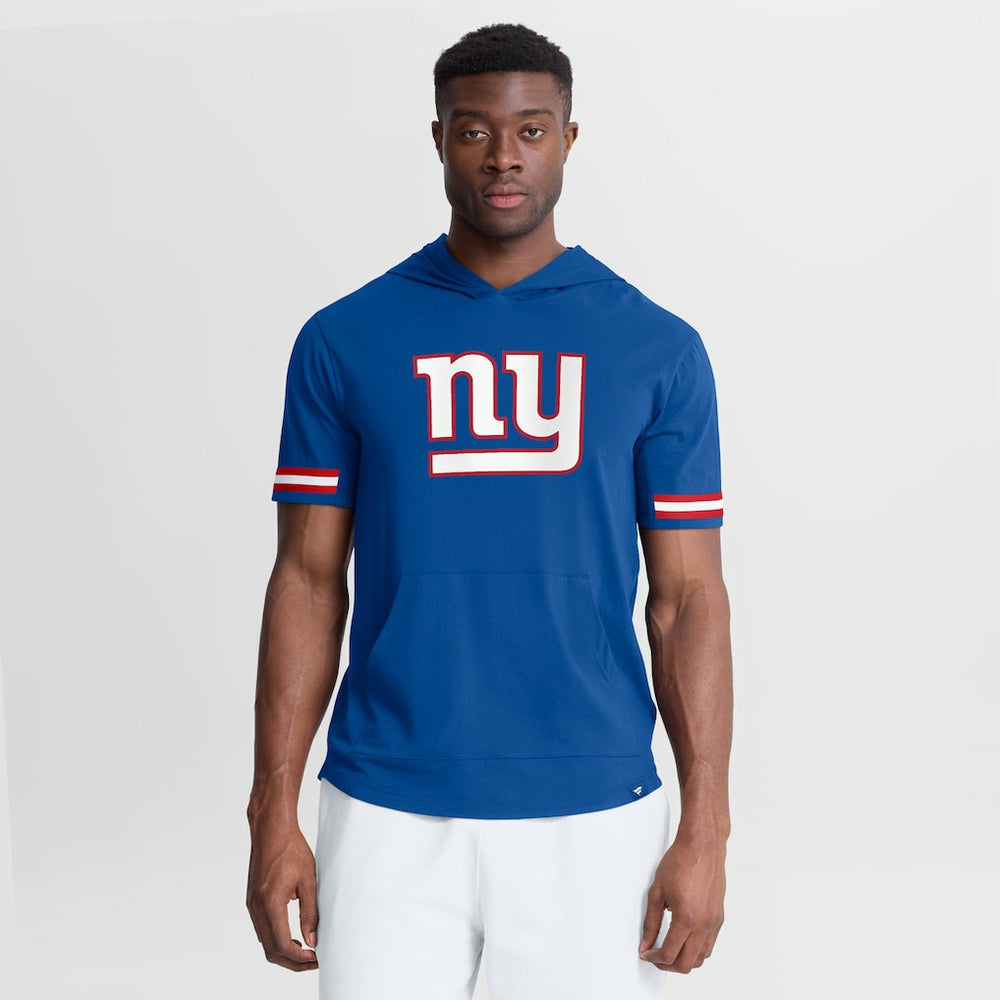 New York Giants Optimal Play Short Sleeve Hooded T-Shirt | NFL New