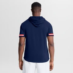 New England Patriots Optimal Play Short Sleeve Hooded T-Shirt | NFL Outlet