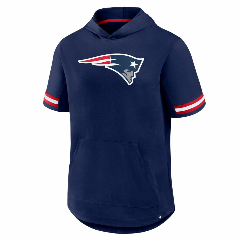 New England Patriots Optimal Play Short Sleeve Hooded T-Shirt | NFL Outlet