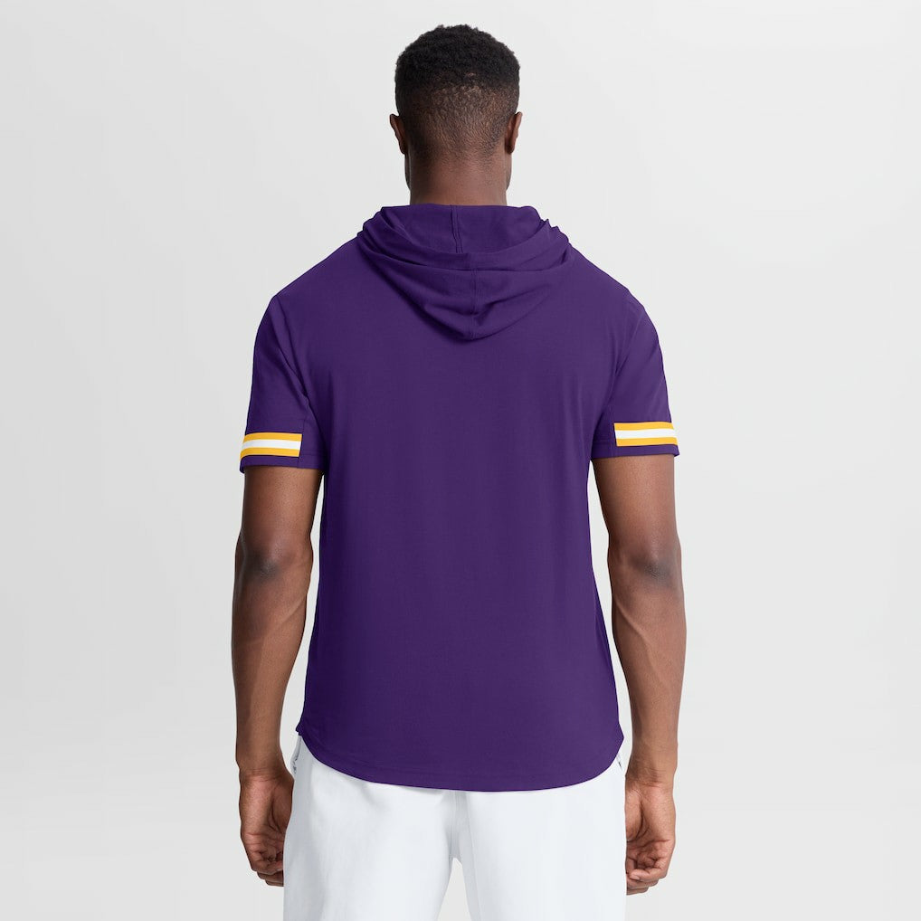 Minnesota Vikings Optimal Play Short Sleeve Hooded T-Shirt | NFL Hot