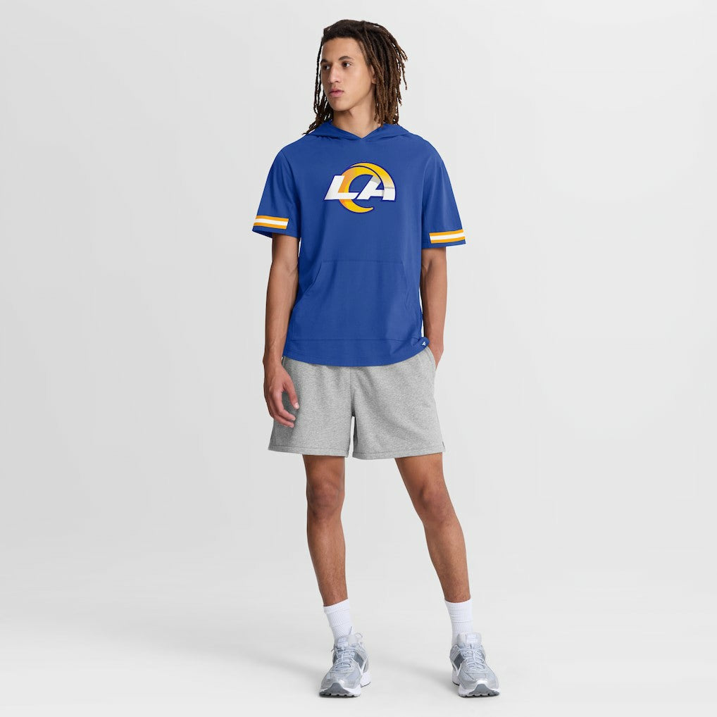 Los Angeles Rams Optimal Play Short Sleeve Hooded T-Shirt | NFL Hot