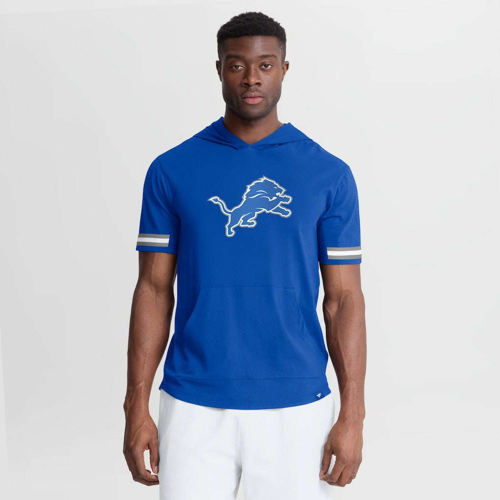 Detroit Lions Optimal Play Short Sleeve Hooded T-Shirt | NFL Discount