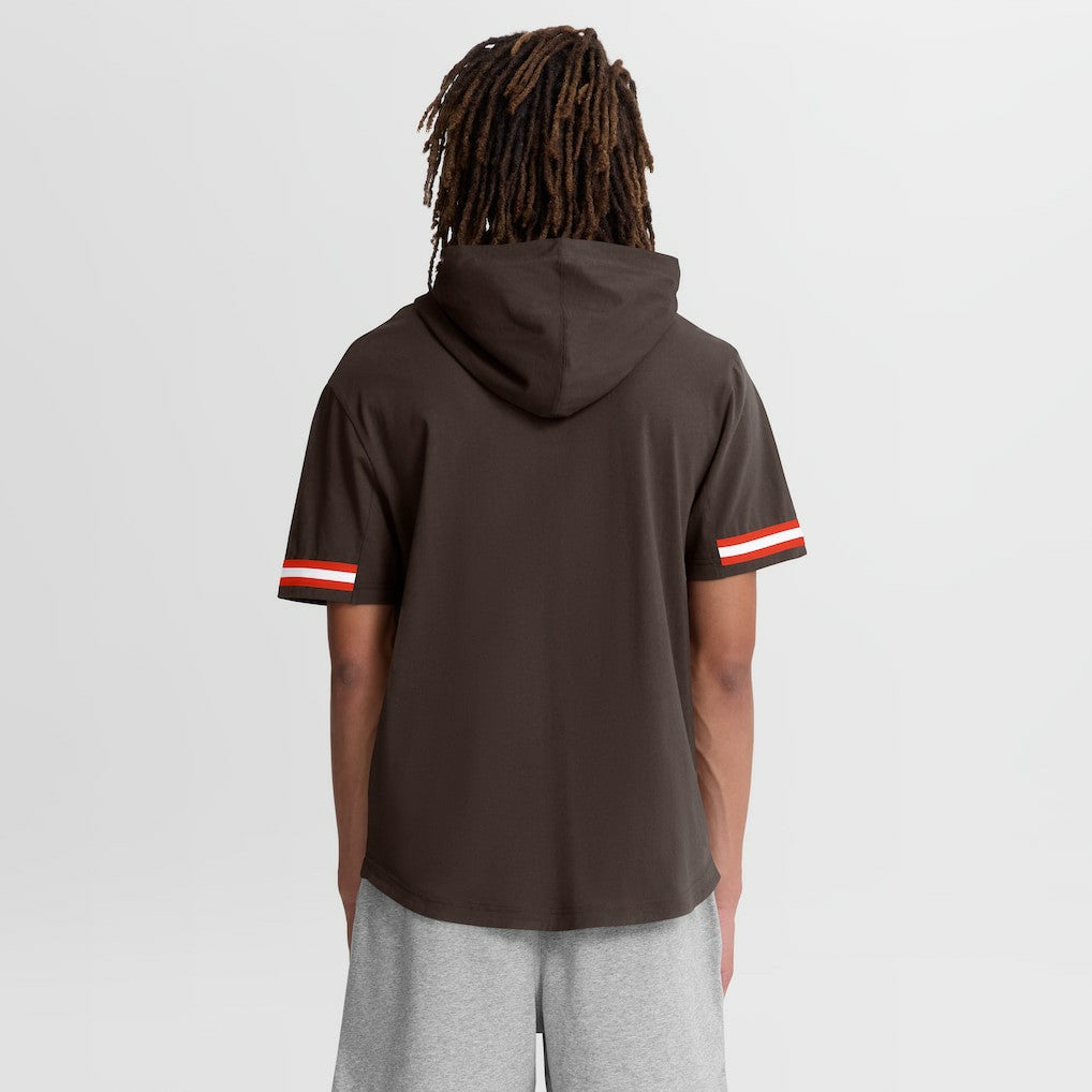 Cleveland Browns Optimal Play Short Sleeve Hooded T-Shirt | NFL New