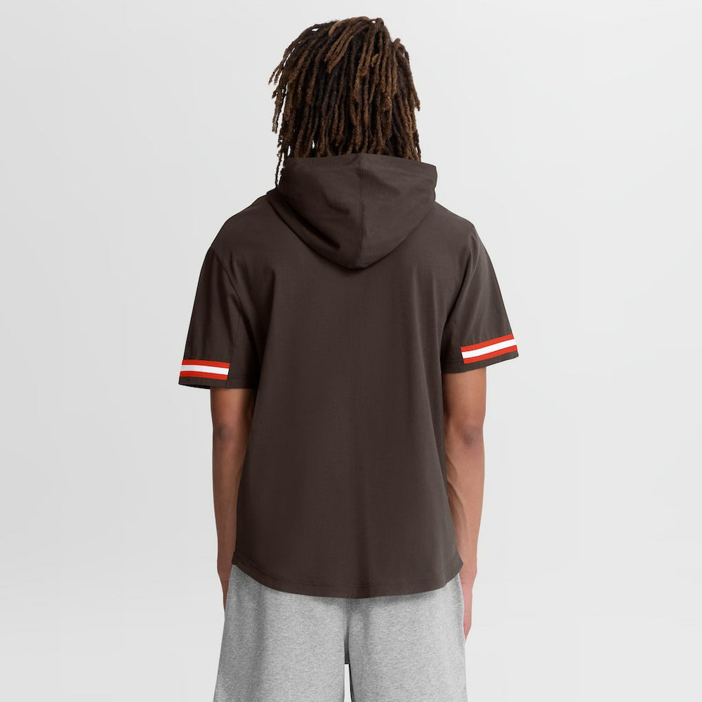 Cleveland Browns Optimal Play Short Sleeve Hooded T-Shirt | NFL New