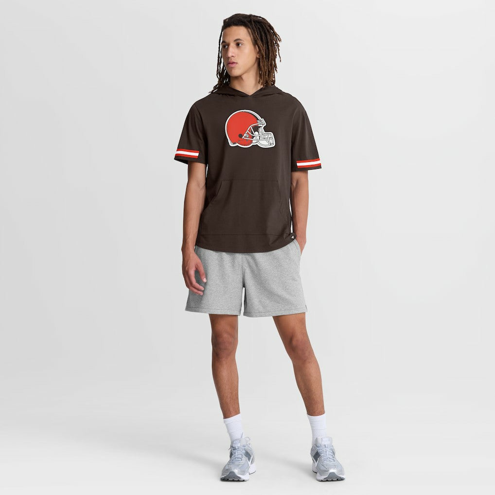 Cleveland Browns Optimal Play Short Sleeve Hooded T-Shirt | NFL New