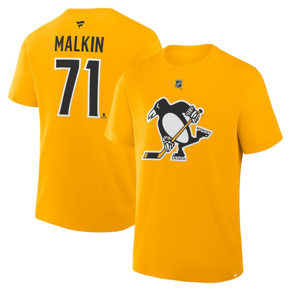 Evgeni Malkin Pittsburgh Penguins Fanatics Authentic Stack Name & Number T-Shirt -  NHL T-shirts