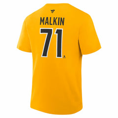 Evgeni Malkin Pittsburgh Penguins Fanatics Authentic Stack Name & Number T-Shirt -  NHL T-shirts