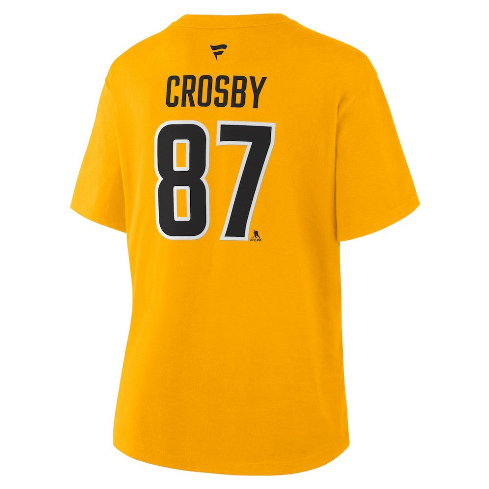 Sidney Crosby Pittsburgh Penguins Fanatics Women's Authentic Stack Name & Number T-Shirt -  NHL T-shirts