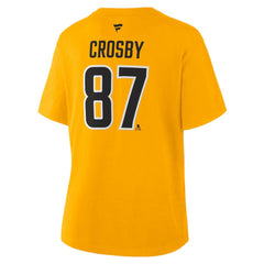 Sidney Crosby Pittsburgh Penguins Fanatics Women's Authentic Stack Name & Number T-Shirt -  NHL T-shirts