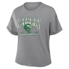 Philadelphia Eagles Women's Overplayed Tribute Tri-Blend Boxy T-Shirt | NFL Online