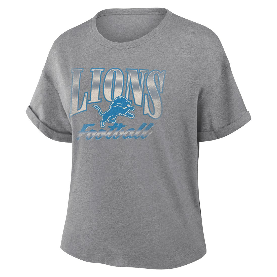 Detroit Lions Women's Overplayed Tribute Tri-Blend Boxy T-Shirt | NFL On sale