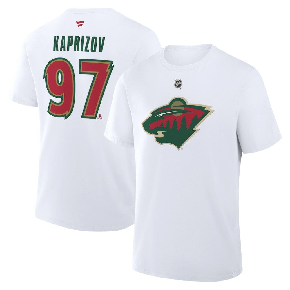 Kirill Kaprizov Minnesota Wild Fanatics Authentic Stack Name & Number T-Shirt -  NHL T-shirts