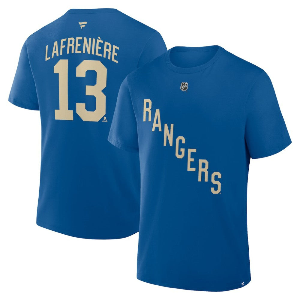 Alexis Lafreniere New York Rangers Fanatics Authentic Stack Name & Number T-Shirt -  NHL T-shirts