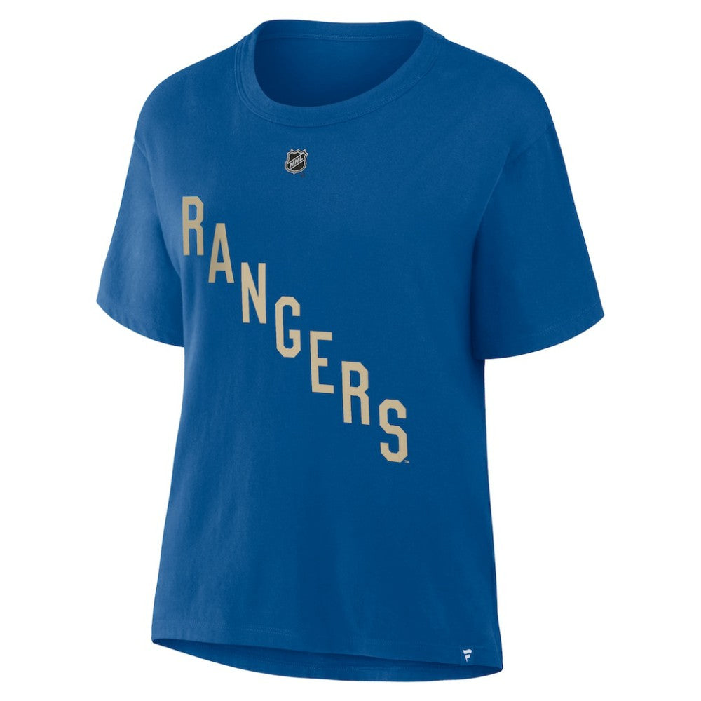 Mika Zibanejad New York Rangers Fanatics Women's Authentic Stack Name & Number T-Shirt -  NHL T-shirts