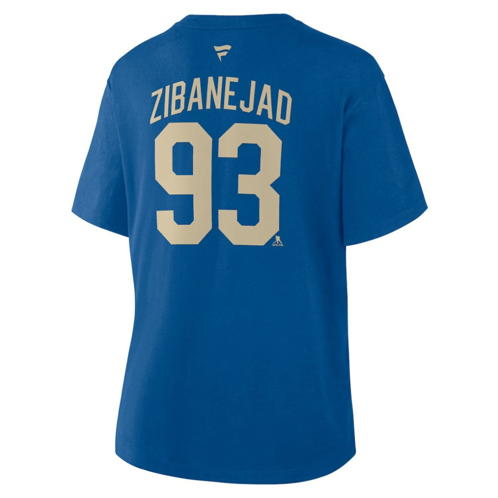Mika Zibanejad New York Rangers Fanatics Women's Authentic Stack Name & Number T-Shirt -  NHL T-shirts