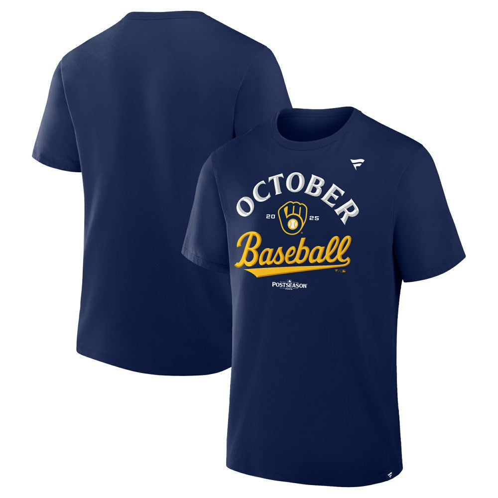 Milwaukee Brewers 2025 MLB Postseason Locker Room T-Shirt - MLB T-shirts