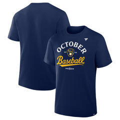 Milwaukee Brewers 2025 MLB Postseason Locker Room T-Shirt - MLB T-shirts