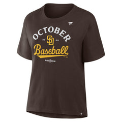 San Diego Padres  Women's 2025 MLB Postseason Locker Room T-Shirt - MLB T-shirts