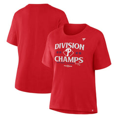Philadelphia Phillies Fanatics Women's 2025 NL East Division Champions Locker Room T-Shirt - MLB T-shirts