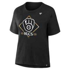 Milwaukee Brewers Fanatics Women's 2025 National League Division Series Champions Locker Room T-Shirt - MLB T-shirts