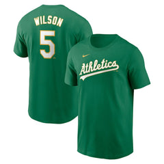 Jacob Wilson Athletics Nike Fuse Name & Number T-Shirt - MLB T-shirts