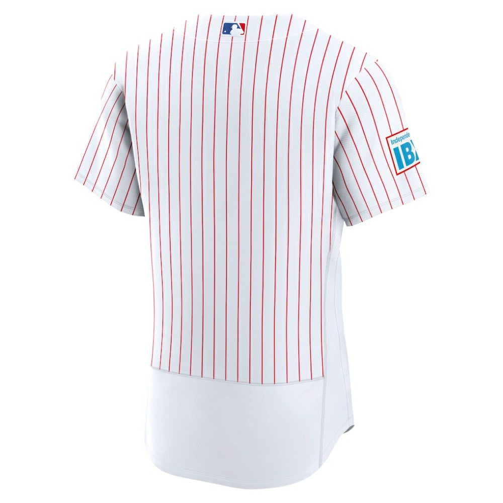 Philadelphia Phillies Nike Home Sponsor Patch Authentic Jersey - MLB Jerseys