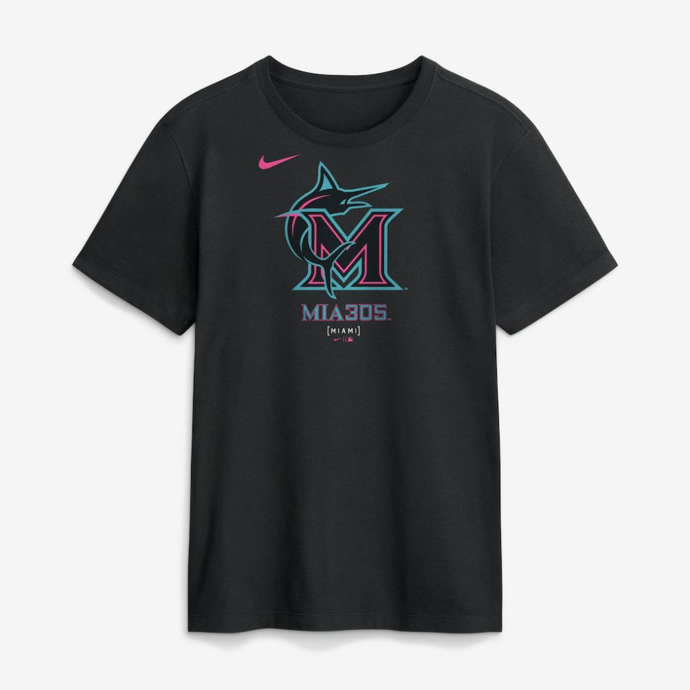 Miami Marlins Nike City Connect Large Logo T-Shirt - MLB T-shirts