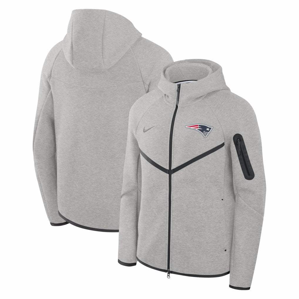 New England Patriots Tech Fleece Raglan Full-Zip Windrunner Hoodie | NFL Online