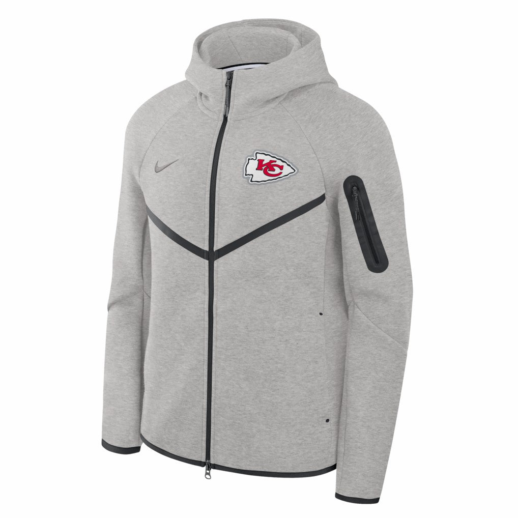 Kansas City Chiefs Tech Fleece Raglan Full-Zip Windrunner Hoodie | NFL Discount