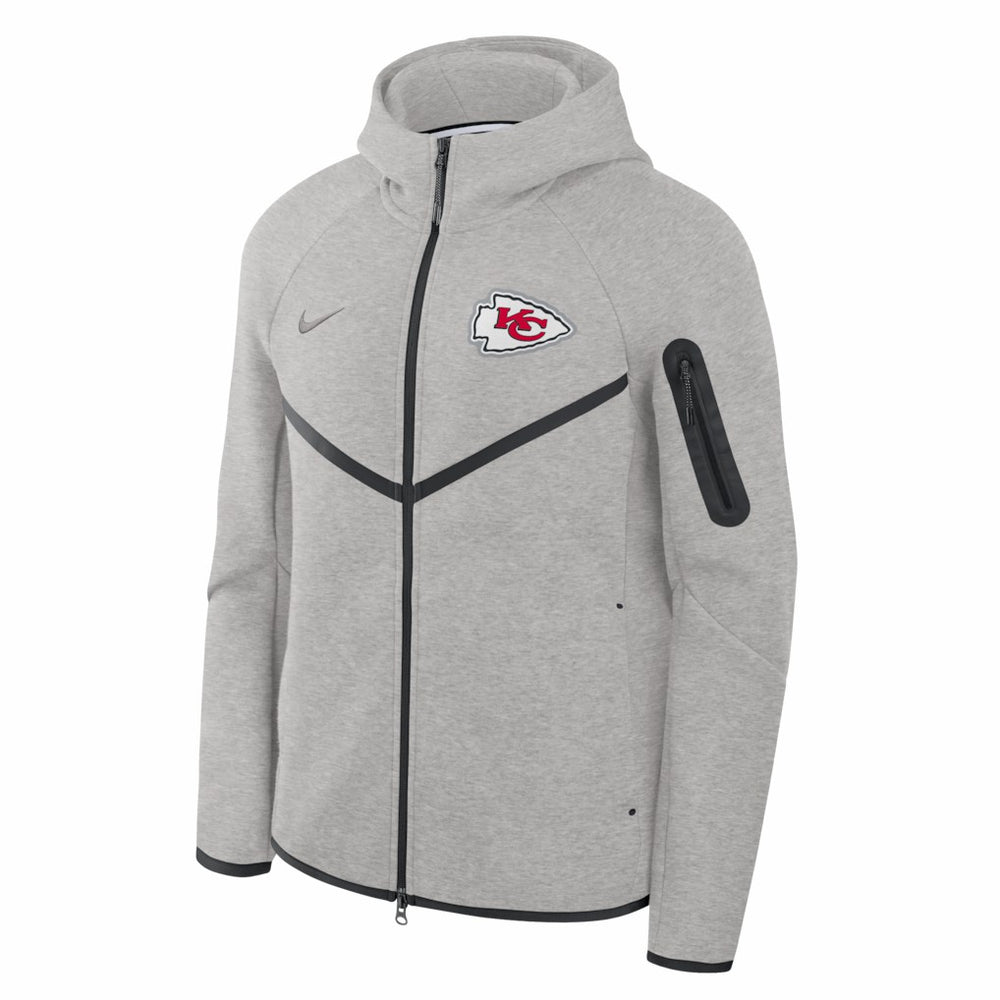 Kansas City Chiefs Tech Fleece Raglan Full-Zip Windrunner Hoodie | NFL Discount