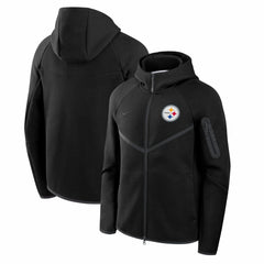 Pittsburgh Steelers Tech Fleece Raglan Full-Zip Windrunner Hoodie | NFL Outlet