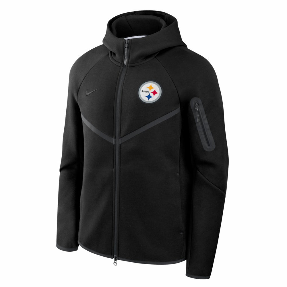 Pittsburgh Steelers Tech Fleece Raglan Full-Zip Windrunner Hoodie | NFL Outlet
