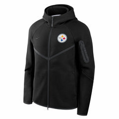 Pittsburgh Steelers Tech Fleece Raglan Full-Zip Windrunner Hoodie | NFL Outlet