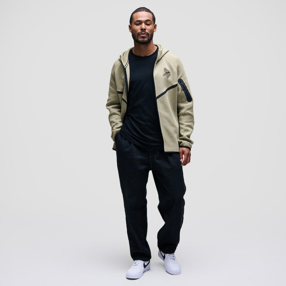 Minnesota Vikings Tech Fleece Raglan Full-Zip Windrunner Hoodie | NFL US