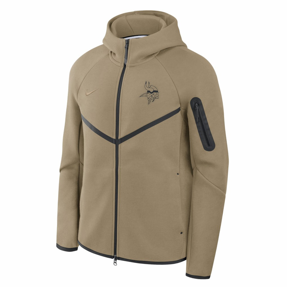 Minnesota Vikings Tech Fleece Raglan Full-Zip Windrunner Hoodie | NFL US