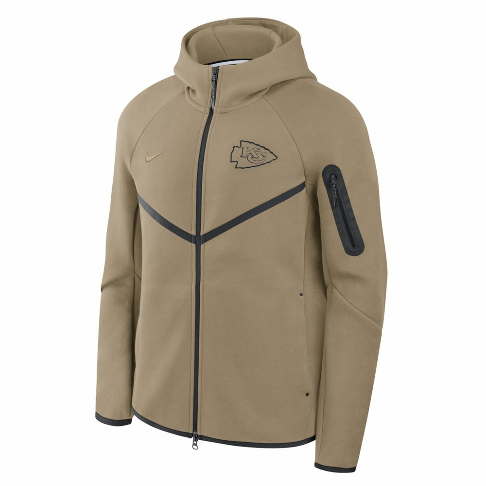 Kansas City Chiefs Tech Fleece Raglan Full-Zip Windrunner Hoodie | NFL Outlet