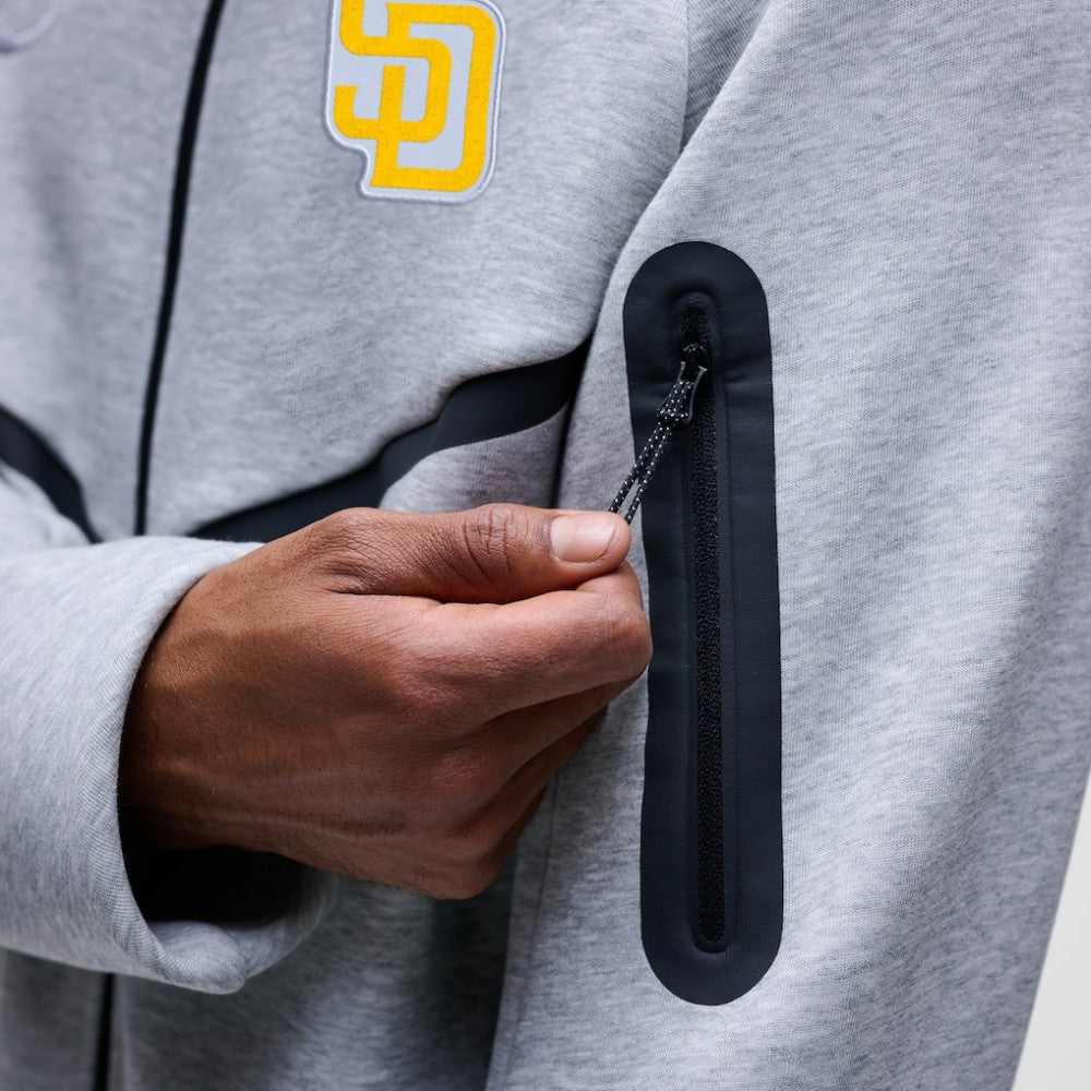 San Diego Padres Nike Tech Fleece Raglan Full-Zip Windrunner Hoodie - MLB Hoodies
