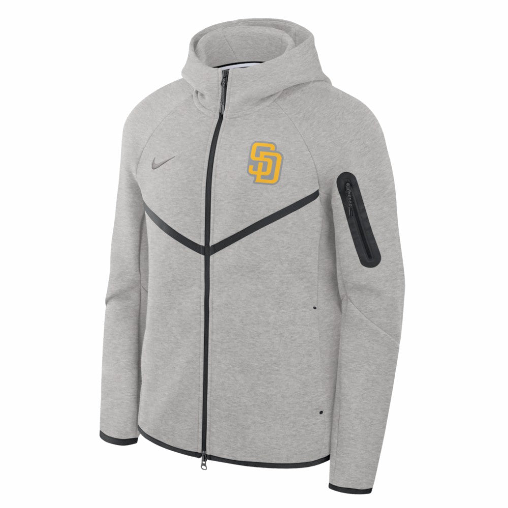 San Diego Padres Nike Tech Fleece Raglan Full-Zip Windrunner Hoodie - MLB Hoodies