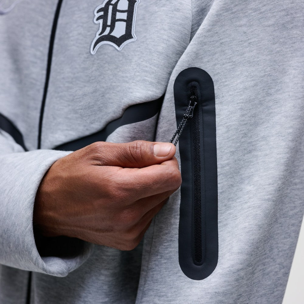 Detroit Tigers Nike Tech Fleece Raglan Full-Zip Windrunner Hoodie - MLB Hoodies
