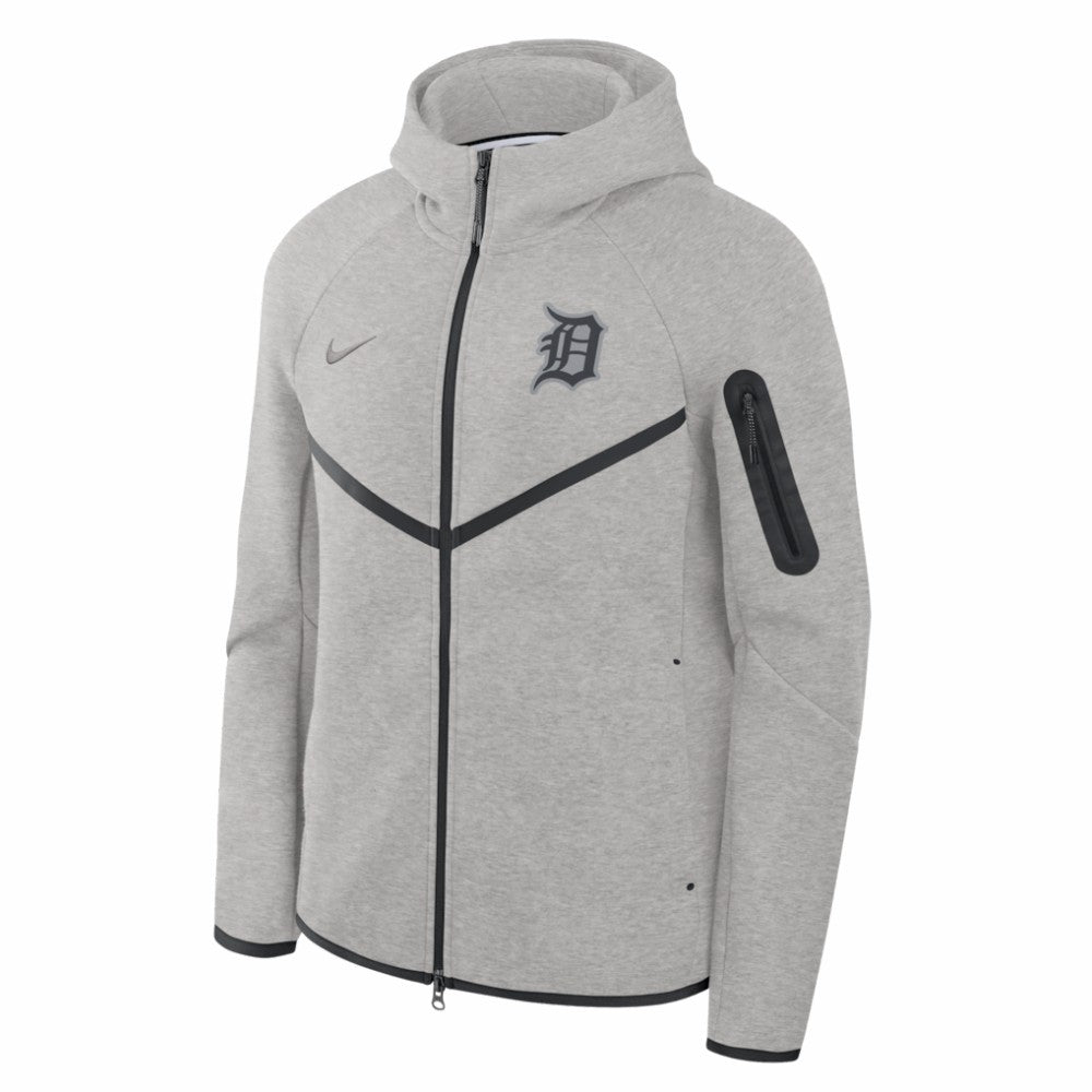 Detroit Tigers Nike Tech Fleece Raglan Full-Zip Windrunner Hoodie - MLB Hoodies