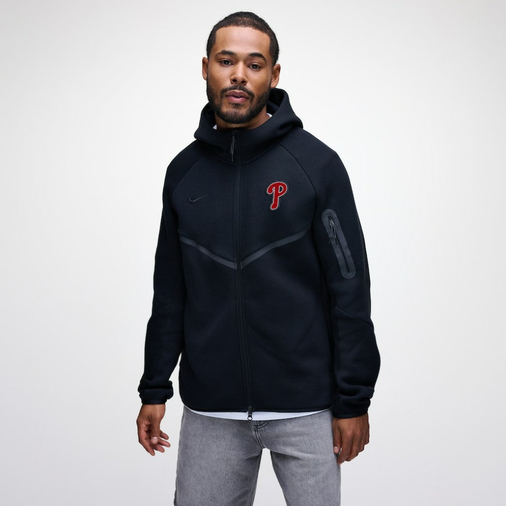 Philadelphia Phillies Nike Tech Fleece Raglan Full-Zip Windrunner Hoodie - MLB Hoodies