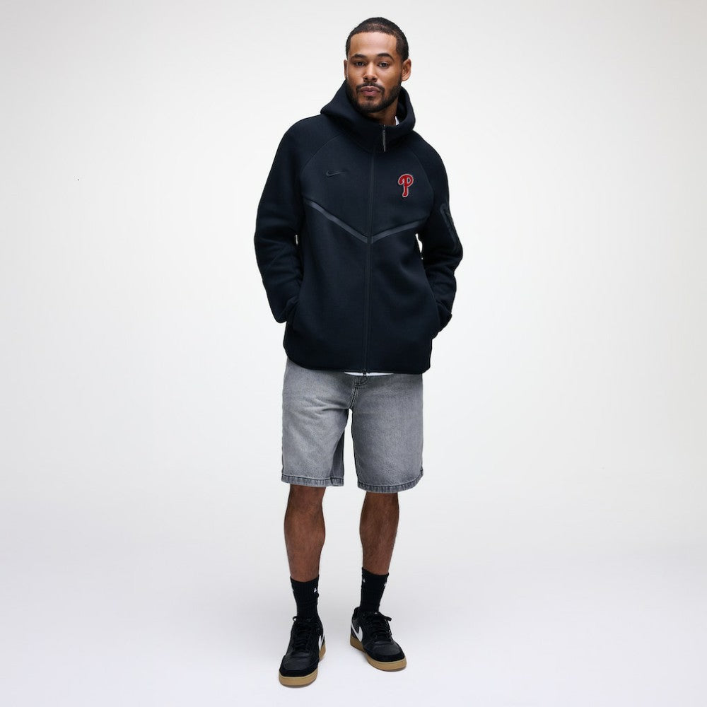 Philadelphia Phillies Nike Tech Fleece Raglan Full-Zip Windrunner Hoodie - MLB Hoodies