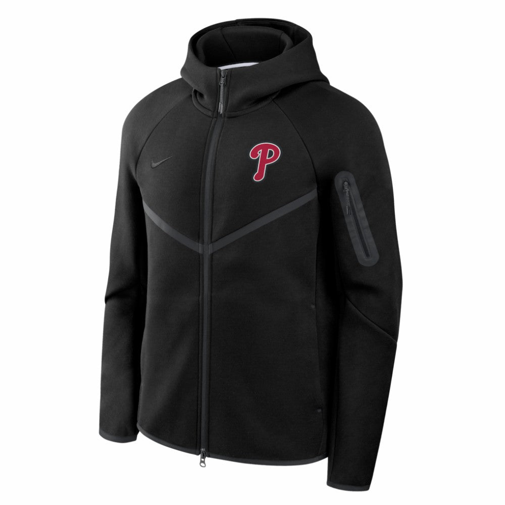 Philadelphia Phillies Nike Tech Fleece Raglan Full-Zip Windrunner Hoodie - MLB Hoodies