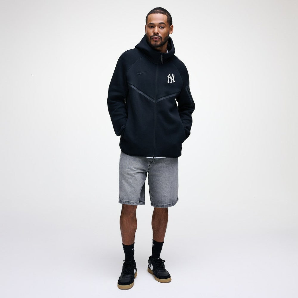New York Yankees Nike Tech Fleece Raglan Full-Zip Windrunner Hoodie - MLB Hoodies
