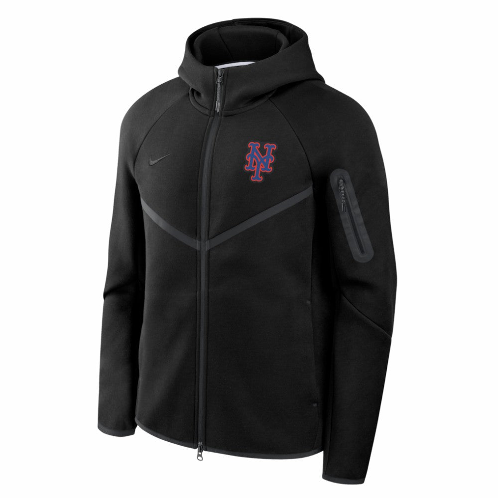 New York Mets Nike Tech Fleece Raglan Full-Zip Windrunner Hoodie - MLB Hoodies