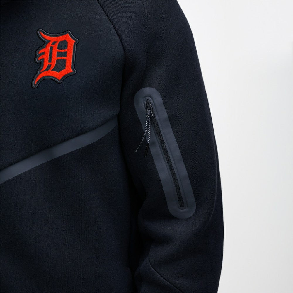 Detroit Tigers Nike Tech Fleece Raglan Full-Zip Windrunner Hoodie - MLB Hoodies