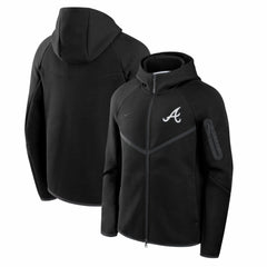 Atlanta Braves Nike Tech Fleece Raglan Full-Zip Windrunner Hoodie - MLB Hoodies